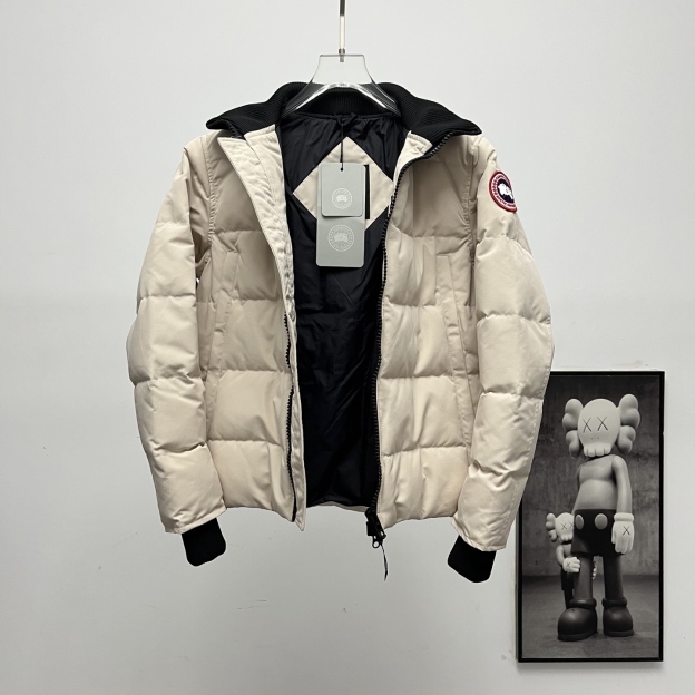 カナダグース メンズ ニットスタンドカラーダウンジャケット