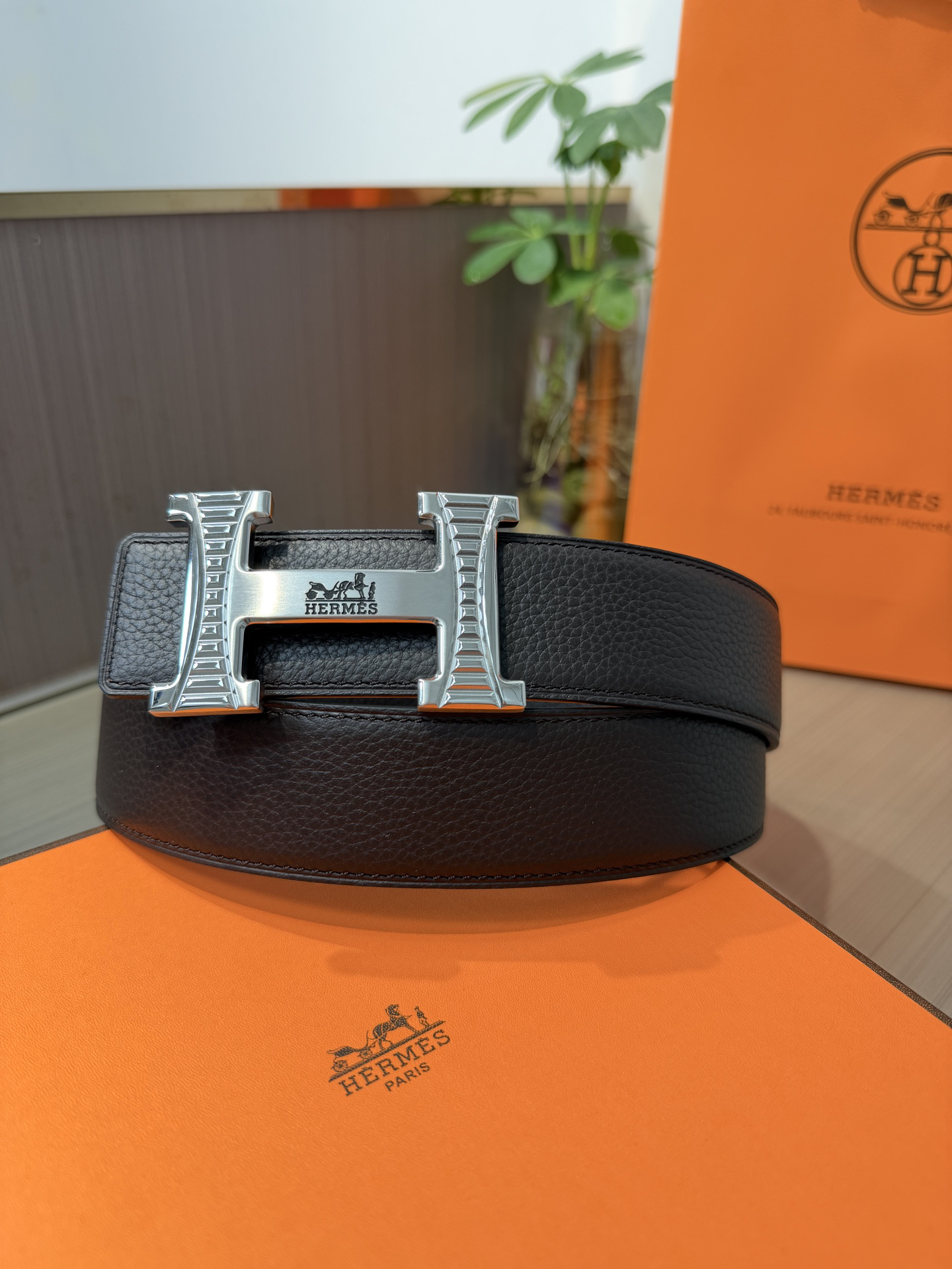 【限定入荷】Hermès フレンチ紳士ベルト「全長約 100cm」