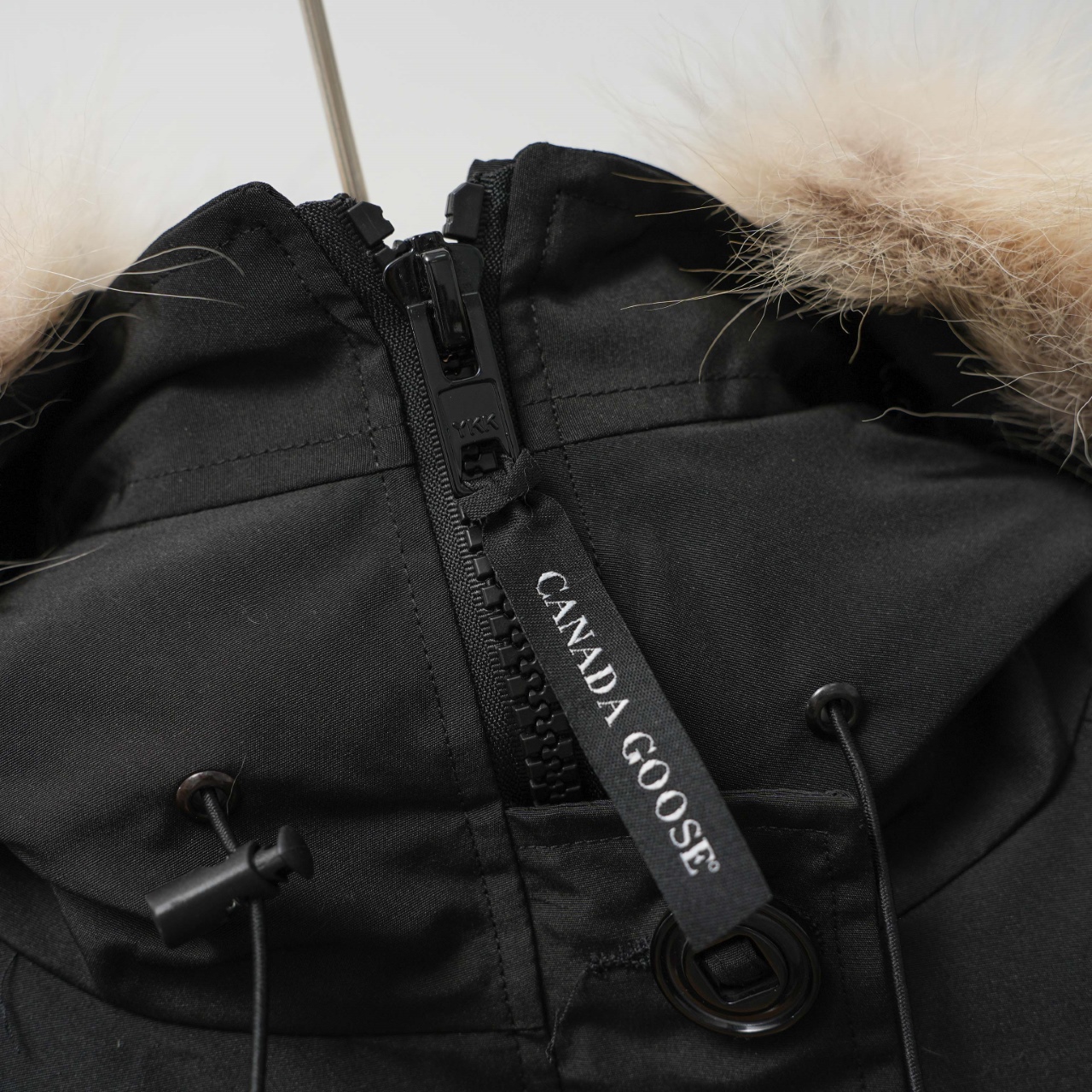 カナダグース フード付きファー付きダウンジャケット 男女兼用