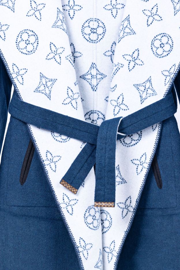 ルイ・ヴィトン「Louis Vuitton」秋冬 レディース ワップルフードロングコート