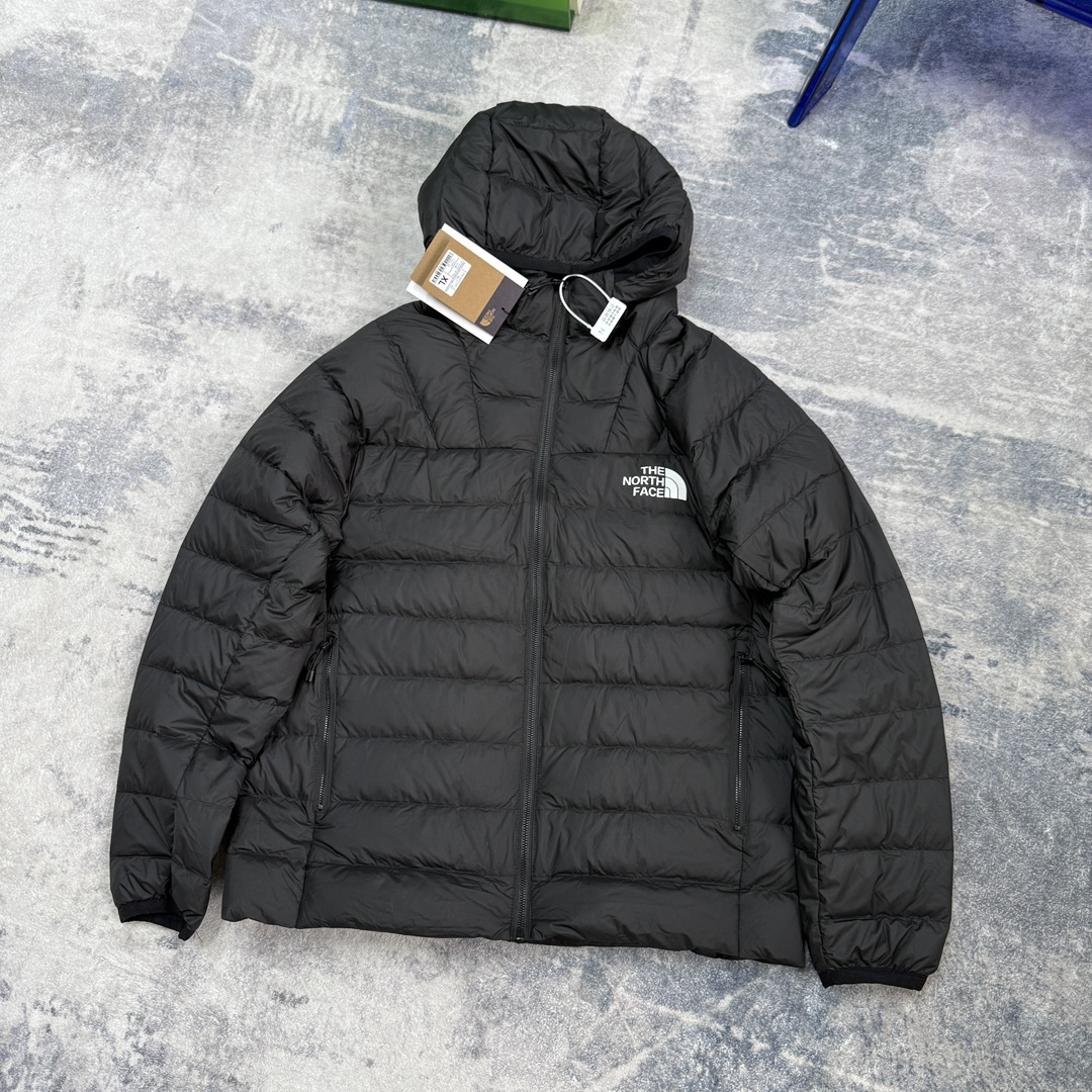 ザ・ノースフェイス メンズ フード付きダウンジャケット、ふんわりアウトドア登山ハイキング通勤ウェア