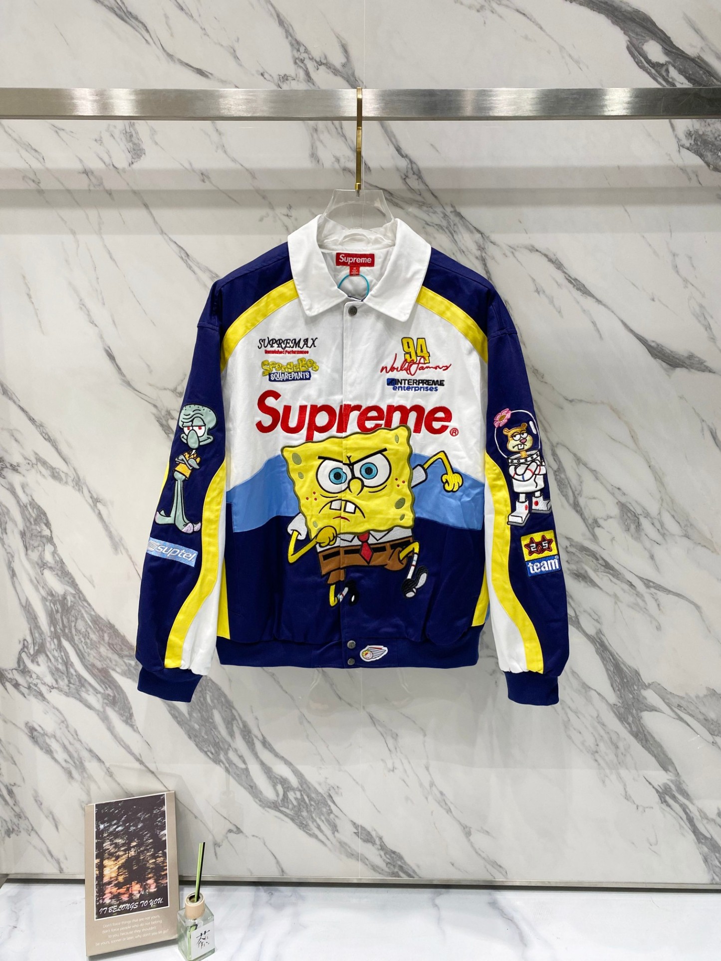 Supreme x SpongeBob SquarePants x Jeff Hamilton レーシングジャケット