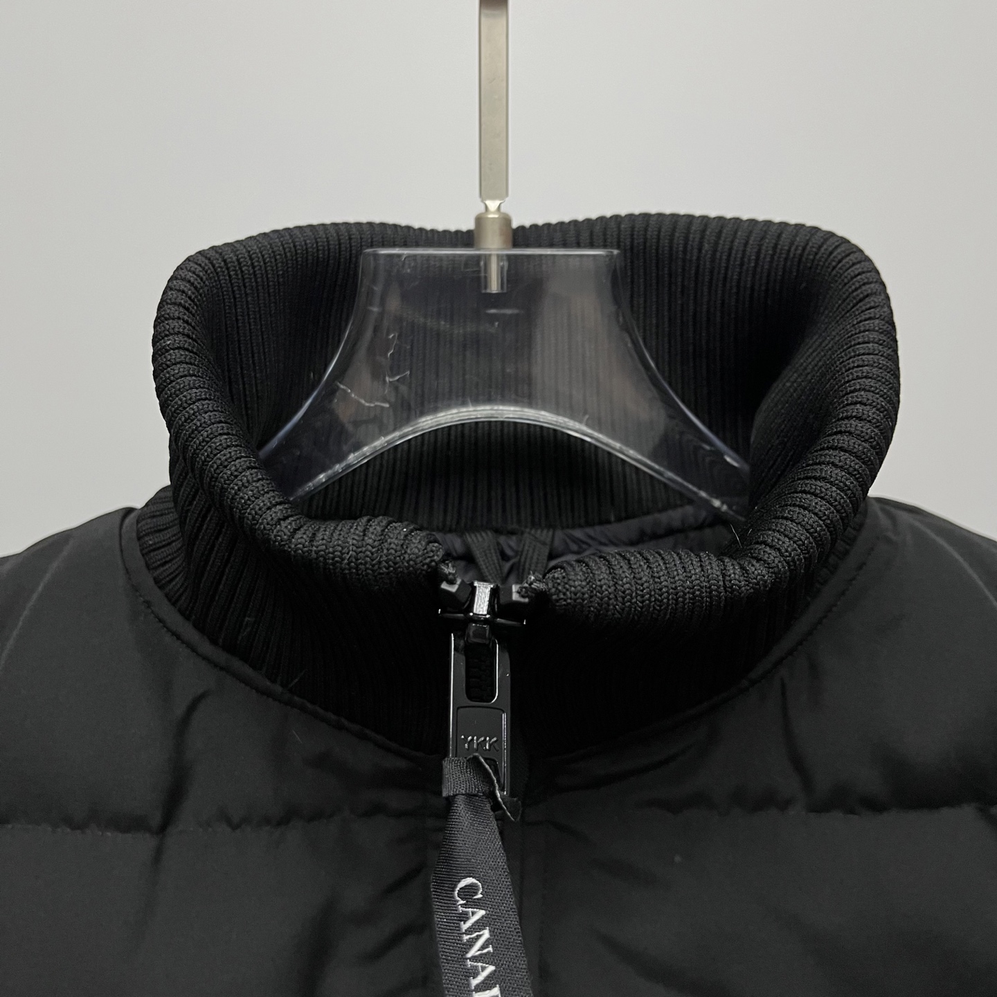 カナダグース メンズ ニットスタンドカラーダウンジャケット