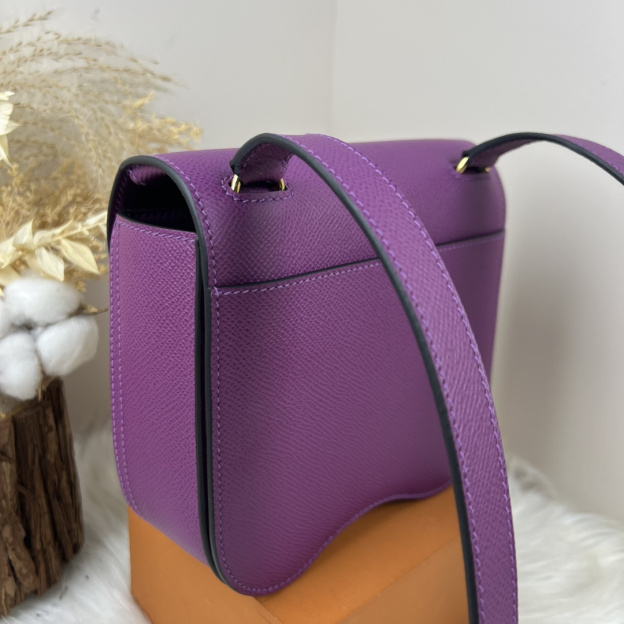 【厳選新入荷】エルメス Della Cavalleria Mini サドル金具クロスボディバッグ「乗馬モチーフ本革ショルダー」