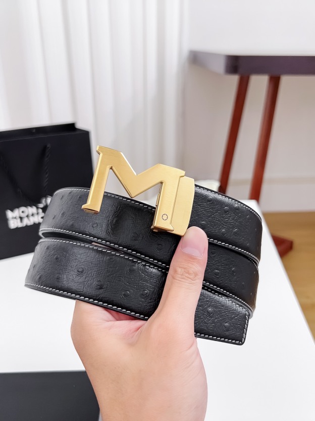 【厳選在庫】Montblanc ビジネスマン正装ベルト「全長約 100cm」