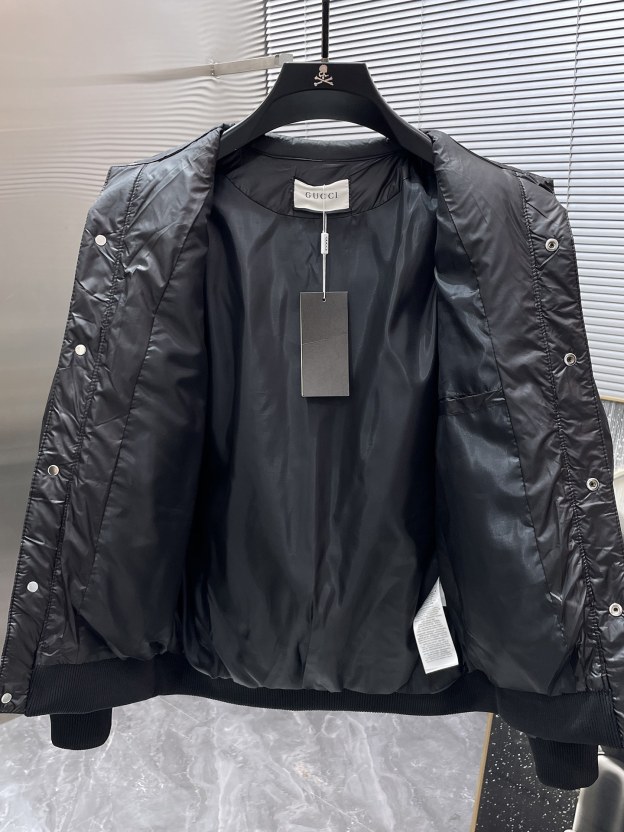グッチ「Gucci」秋冬ラペル付きコットンジャケット