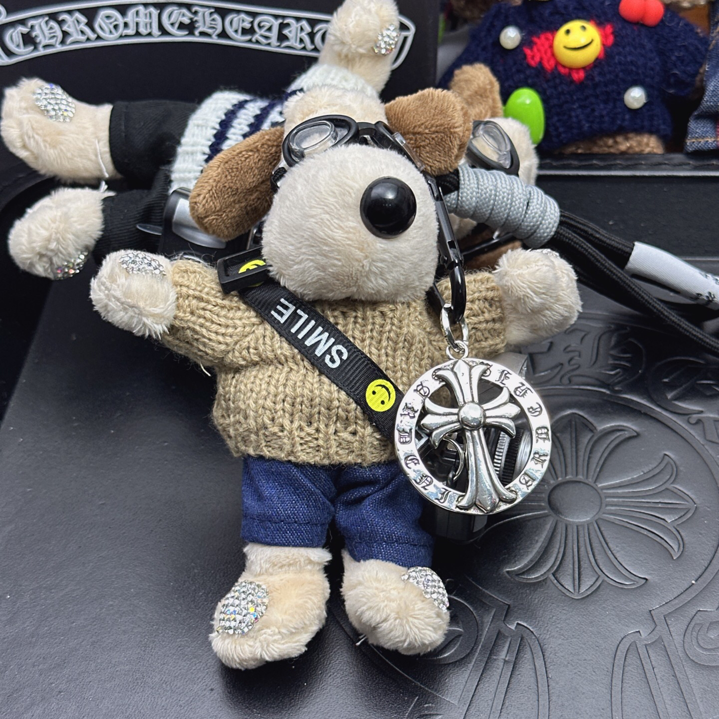 クロムハーツ「Chrome Hearts」バッグチャーム - すべてのトレンドバッグに合わせて、クールでキュートなスタイルを