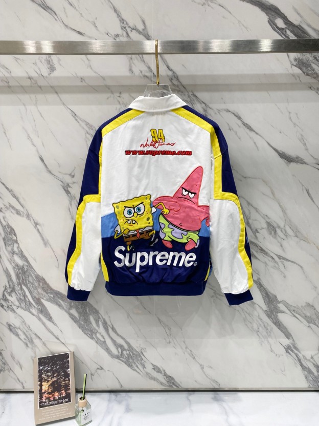 Supreme x SpongeBob SquarePants x Jeff Hamilton レーシングジャケット