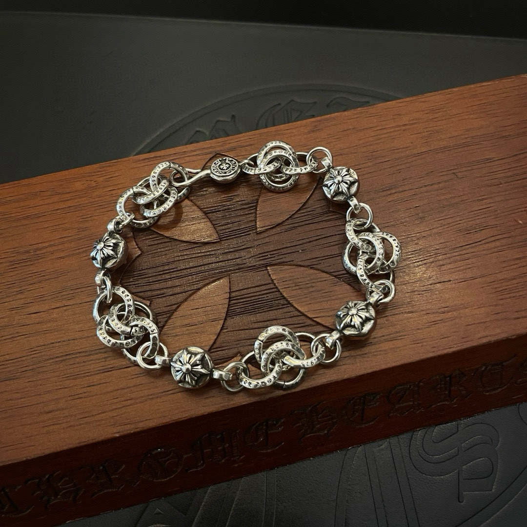 クロムハーツ「Chrome Hearts」ブレスレット - ヴィンテージ＆ロックテイスト ペア用