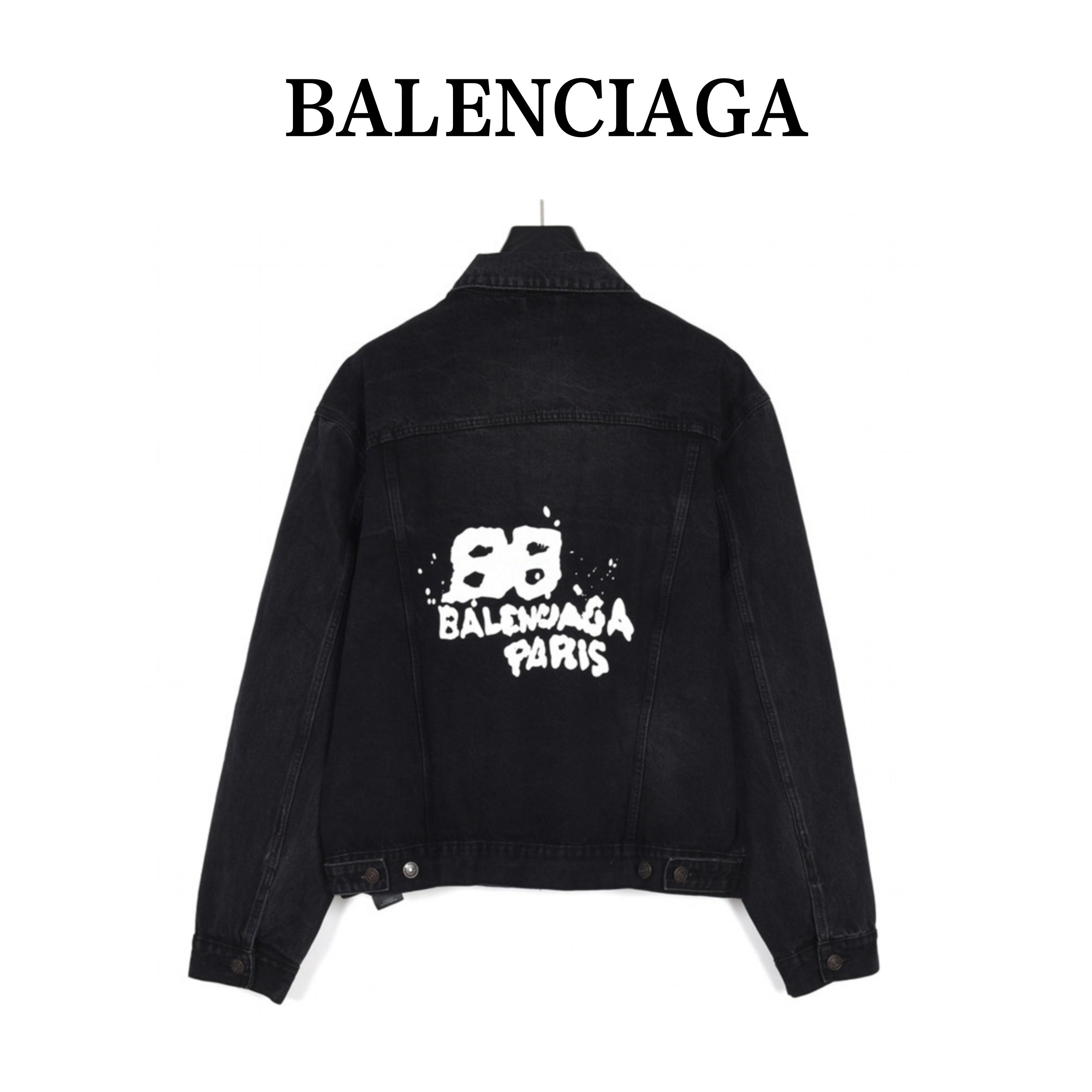 [Copy]Balenciaga / バレンシアガ 24ss 手描きグラフィティプリントのジーンズジャケット