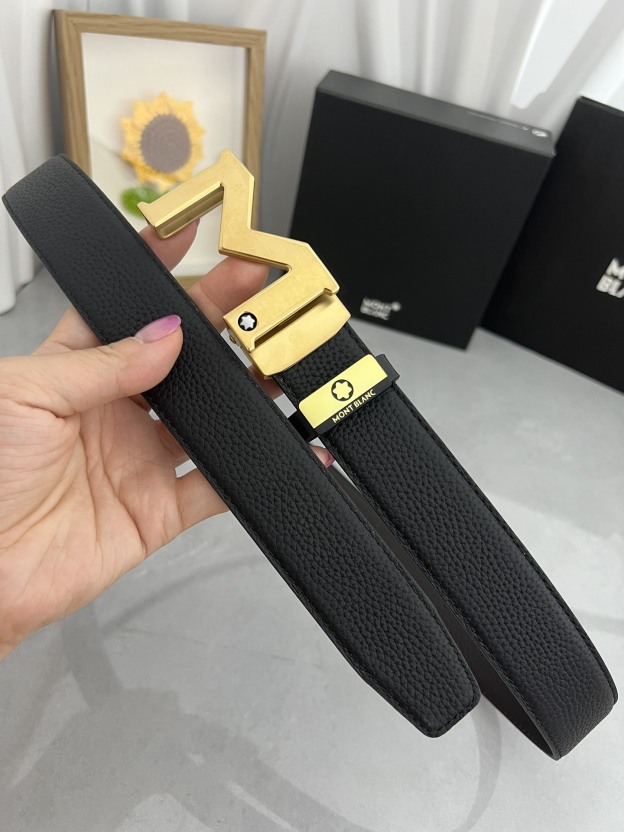 【厳選在庫】Montblanc ビジネスマン正装ベルト「全長約 100cm」