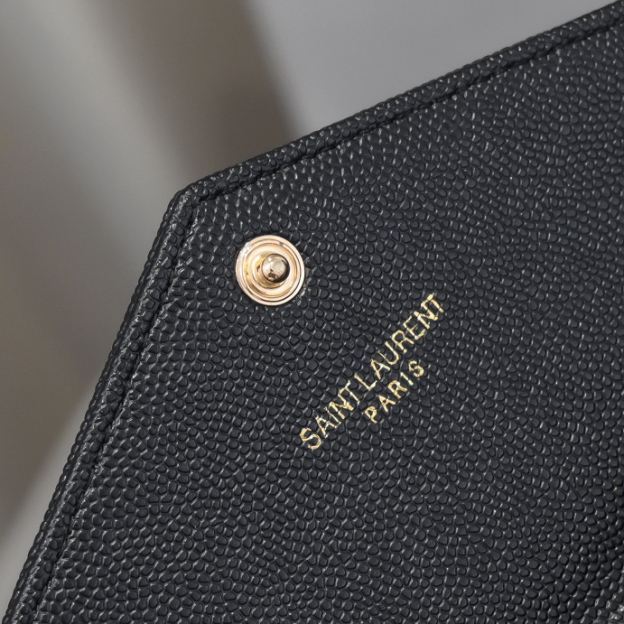 サンローラン「Saint Laurent」カサンドラ マトラッセ ラージ フラップウォレット