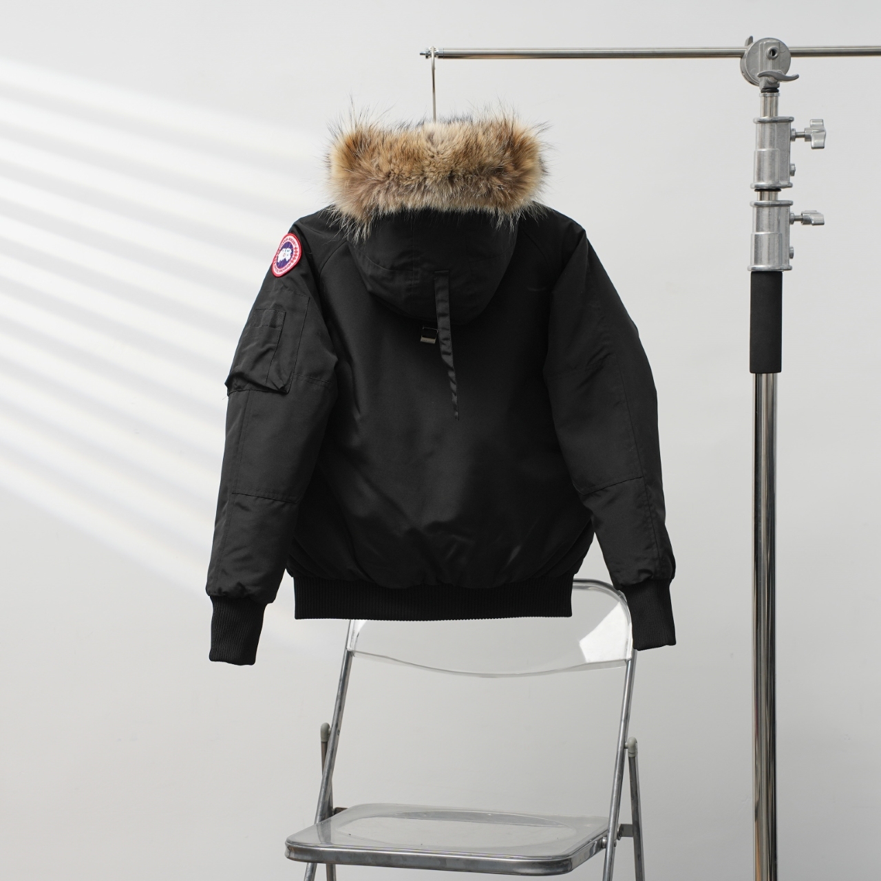 カナダグース フード付きファー付きダウンジャケット 男女兼用