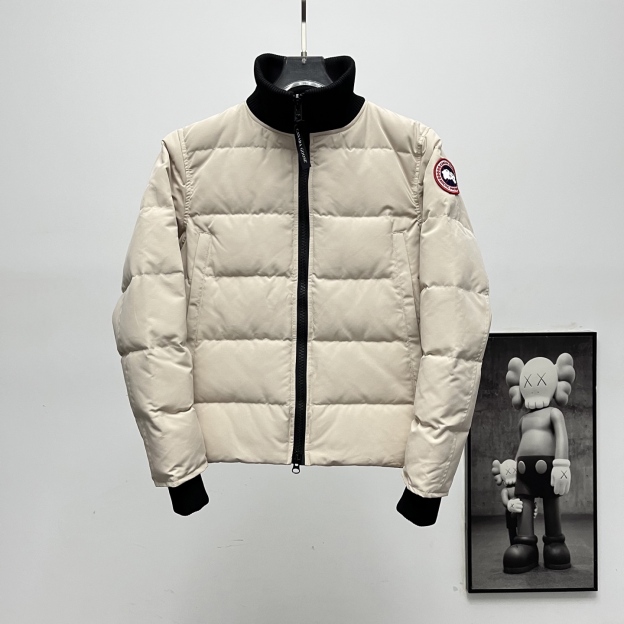 カナダグース メンズ ニットスタンドカラーダウンジャケット