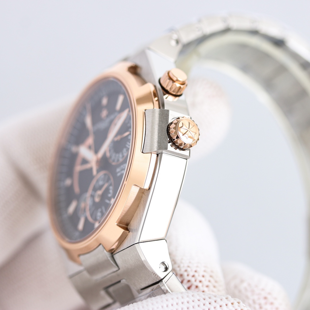 ヴァシュロン コンスタンタン「Vacheron Constantin」オーヴァーシーズ デュアルタイム メンズウォッチ42MM