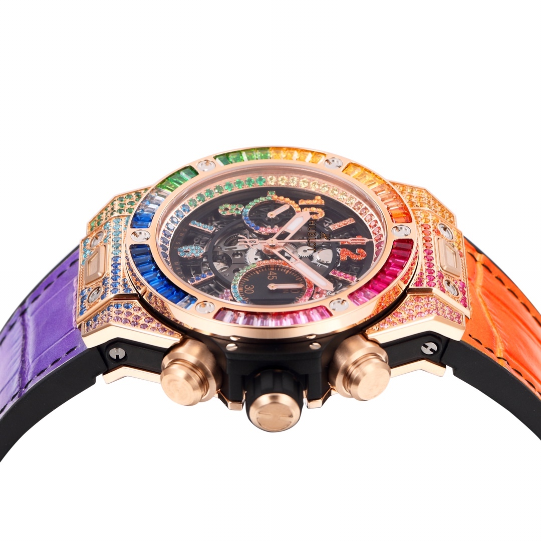 ウブロ「Hublot」ビッグバン ユニコ レインボー ウォッチ 45mm