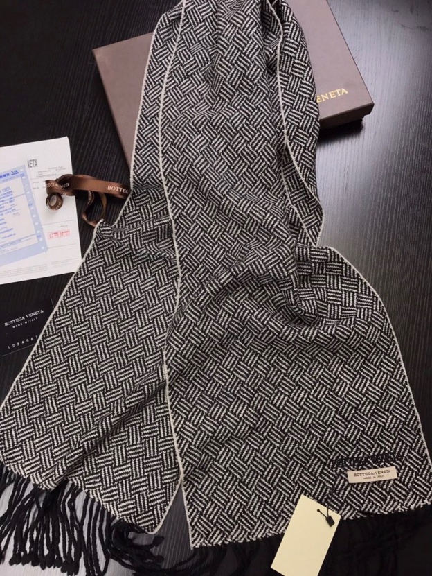 ボッテガ ヴェネタ「Bottega Veneta」 メンズ プレミアム キャシュミール マフラー170*32CM