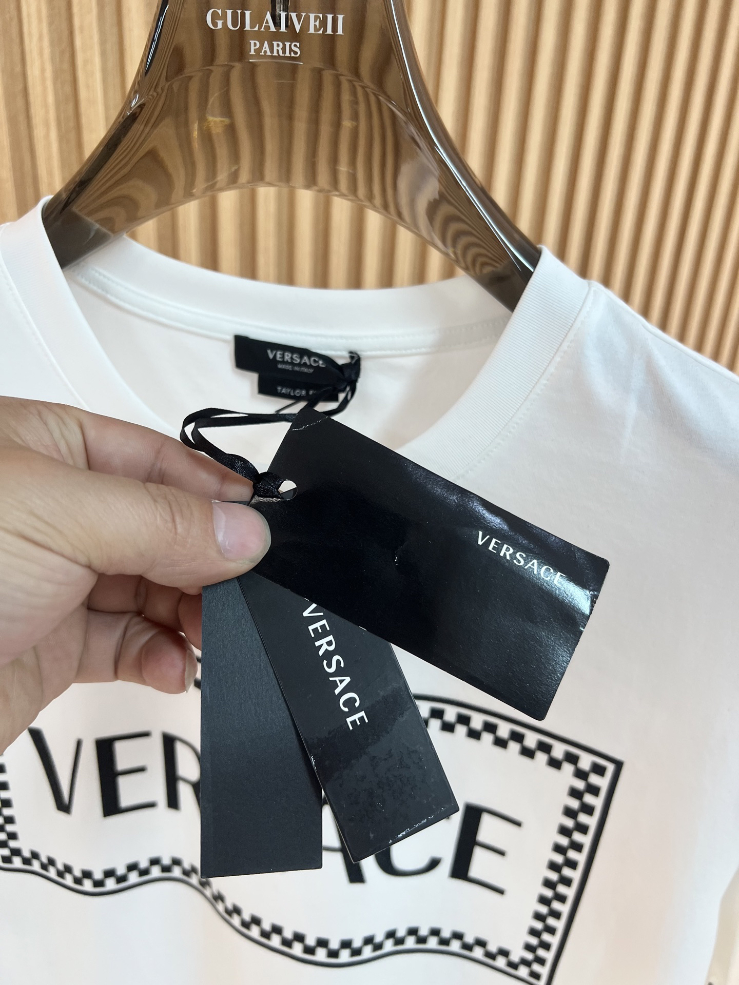 ヴェルサーチ「Versace」2025SS プレミアム クルーネックTシャツ