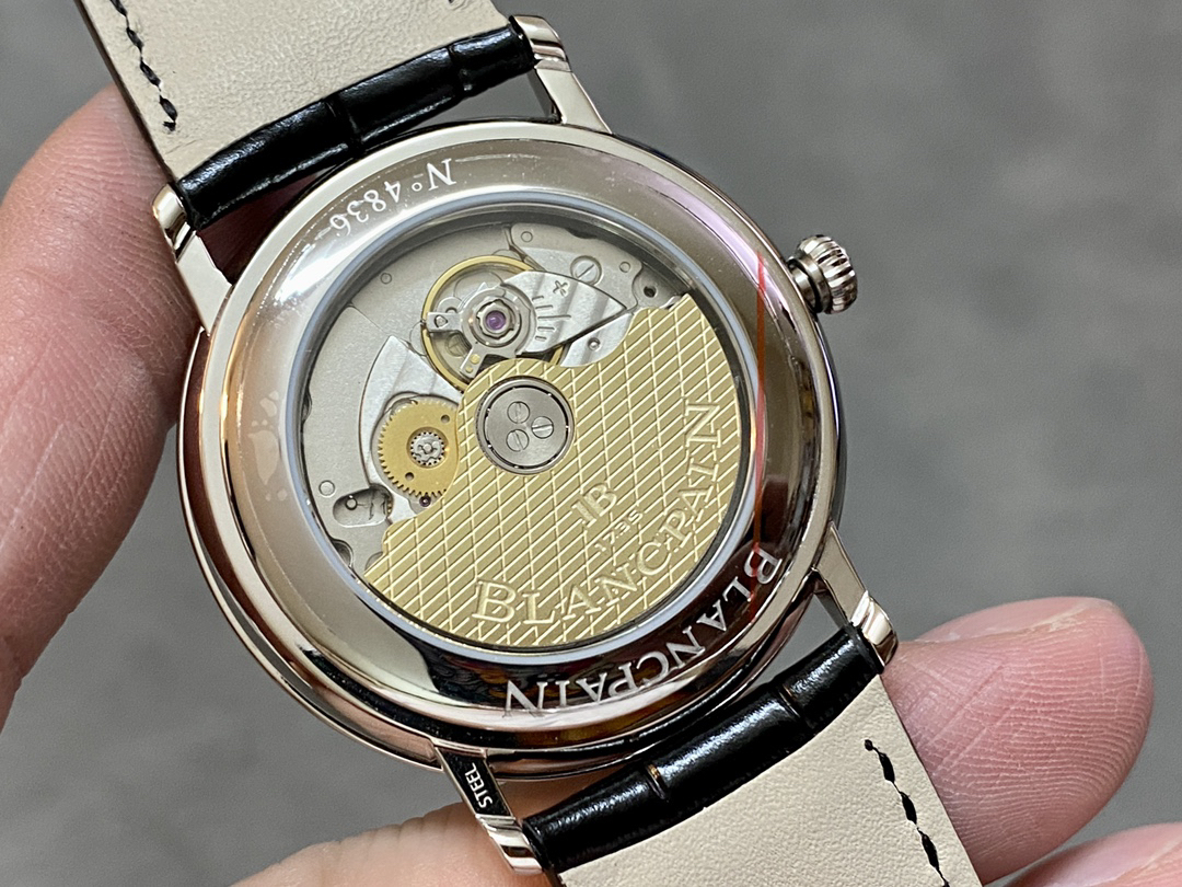 ブランパン「Blancpain」ヴィルレ クラシック エナメルダイアルメンズウォッチ40mm