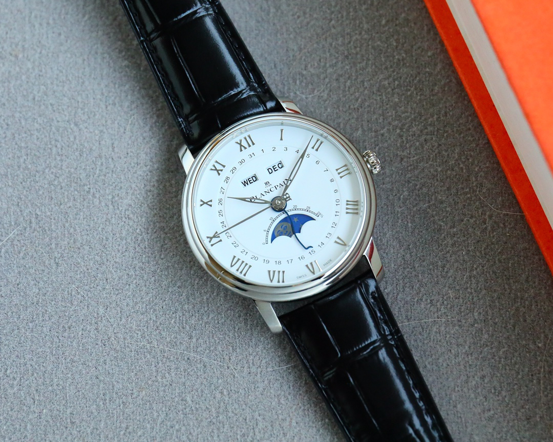 ブランパン「Blancpain」ヴィルレ コンプリートカレンダー ムーンフェイズ 自動巻き腕時計40mm