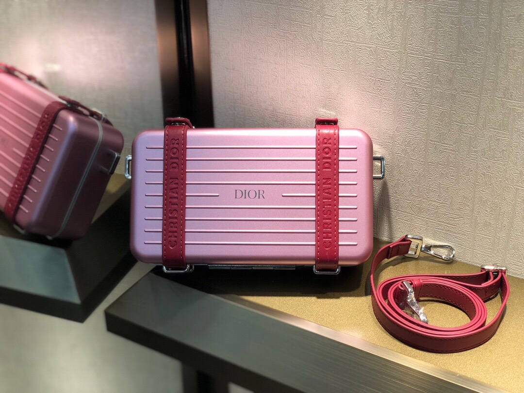 「コラボモデル」DIOR & RIMOWA ミニトランク バッグ