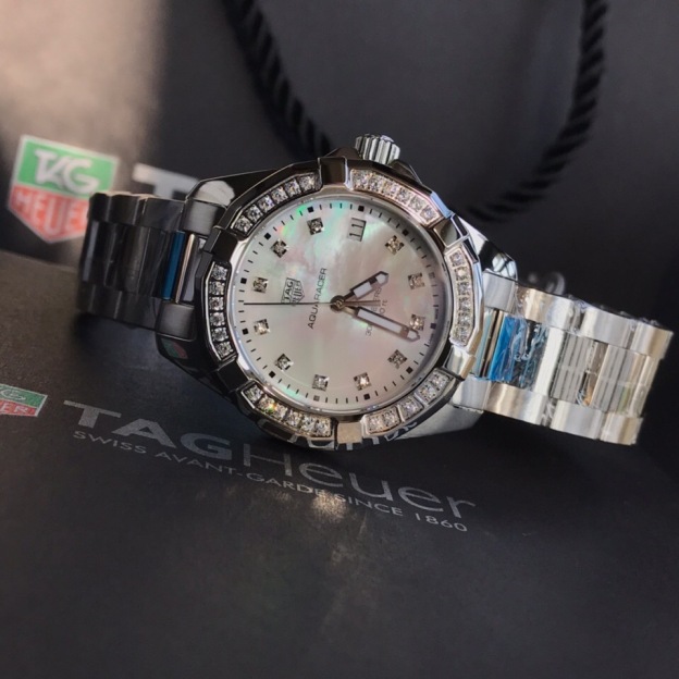 タグ・ホイヤー「TAG Heuer」アクアレーサー レディース クォーツ 腕時計35mm