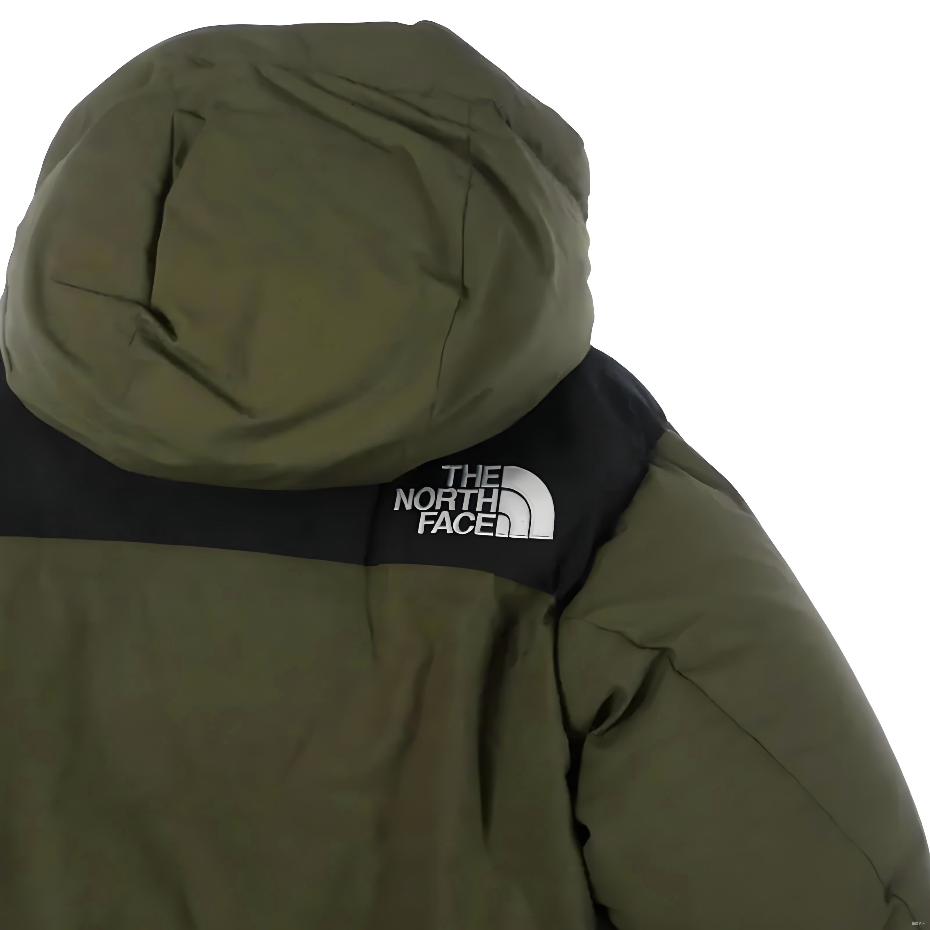 【特価人気商品】ザ・ノースフェイス パッチワークデザインのフード付きダウンジャケット