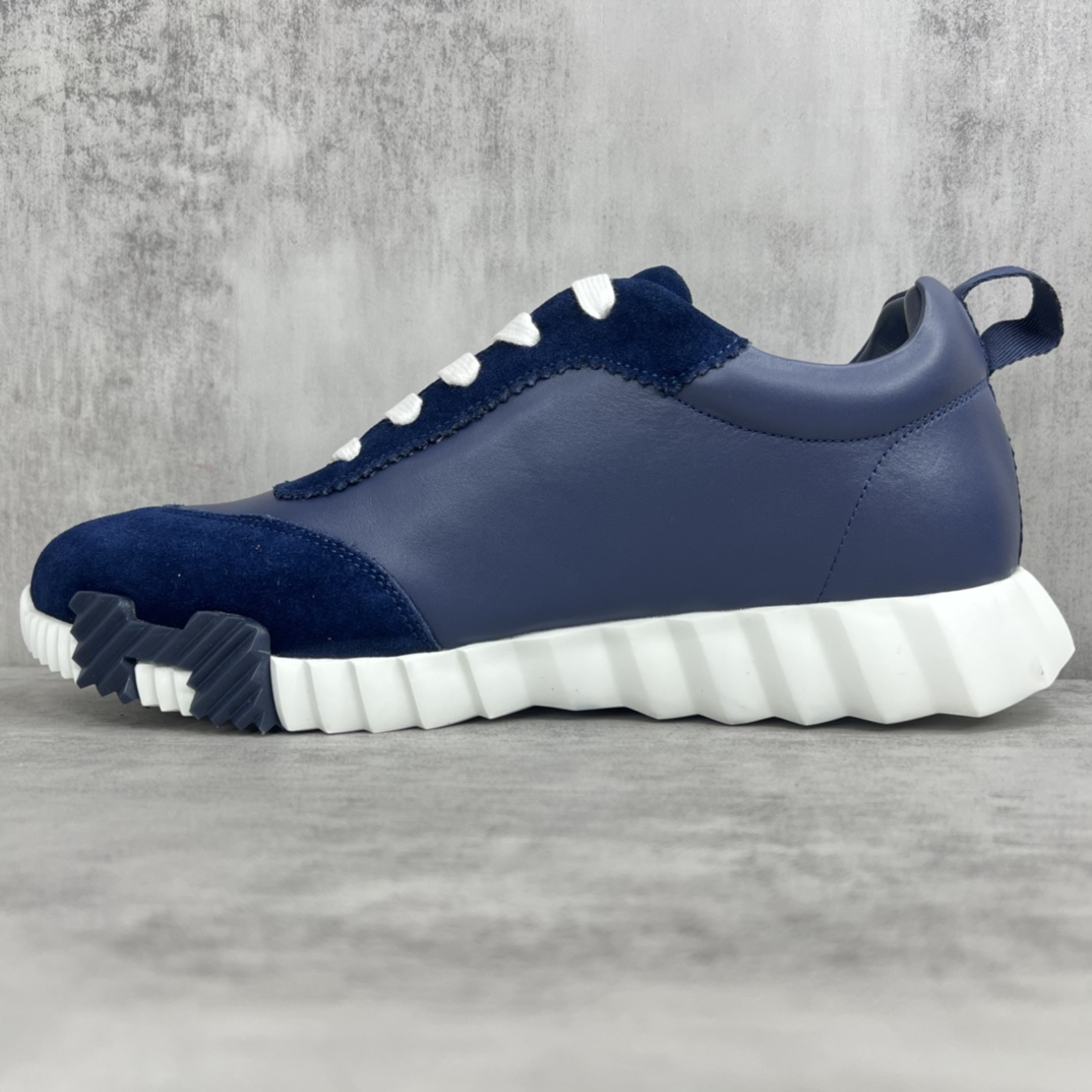 エルメス［Hermès］メンズ バイカラー スポーツシューズ