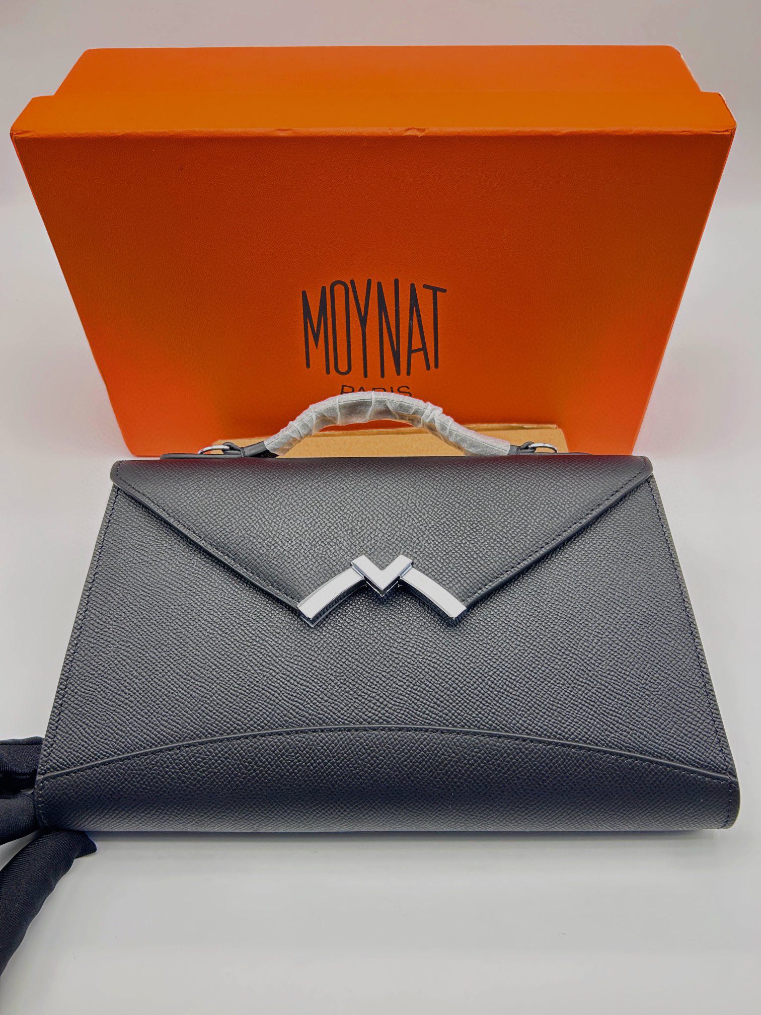 モイナ「Moynat」Réjane レザートートバッグ