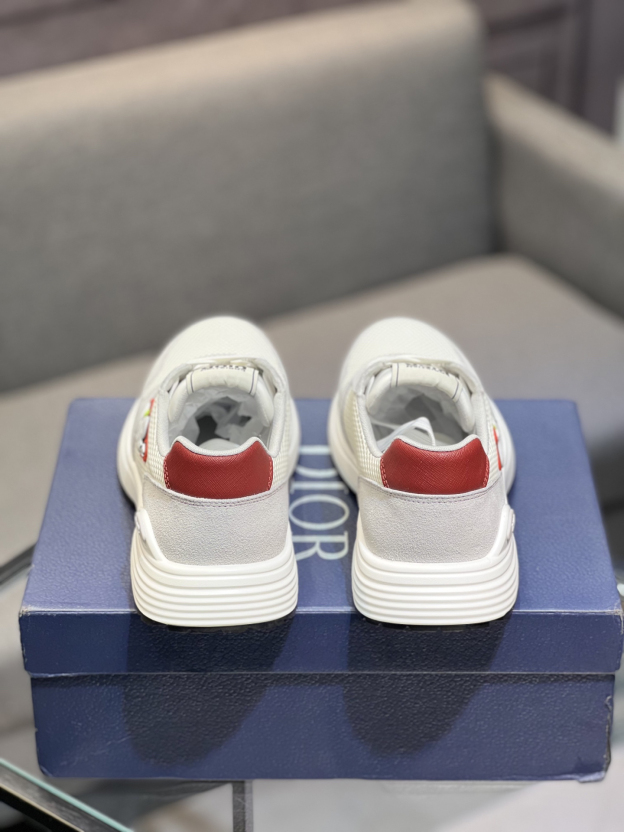 ディオール「Dior」メンズ ヒット メッシュ＆レザー スニーカー