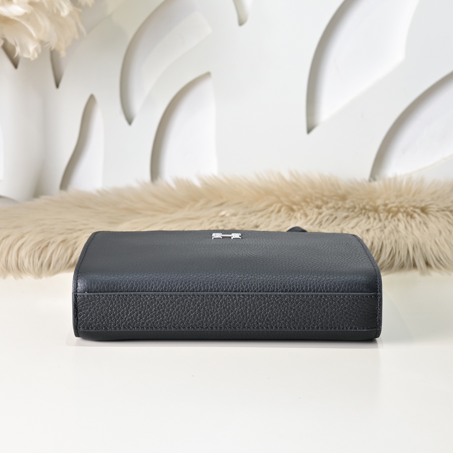 エルメス ジップ レザー クラッチバッグ