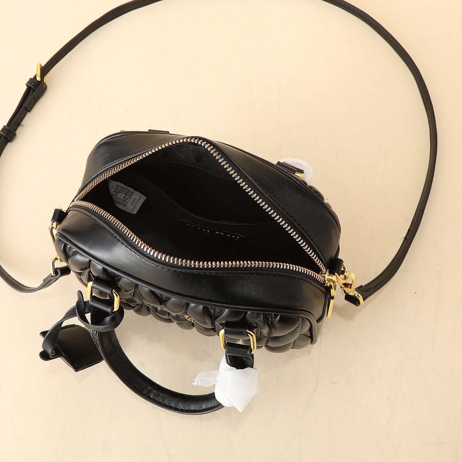 ミュウミュウ アルカディ マテラッセレザー スモールバッグ「Arcadie Bag」