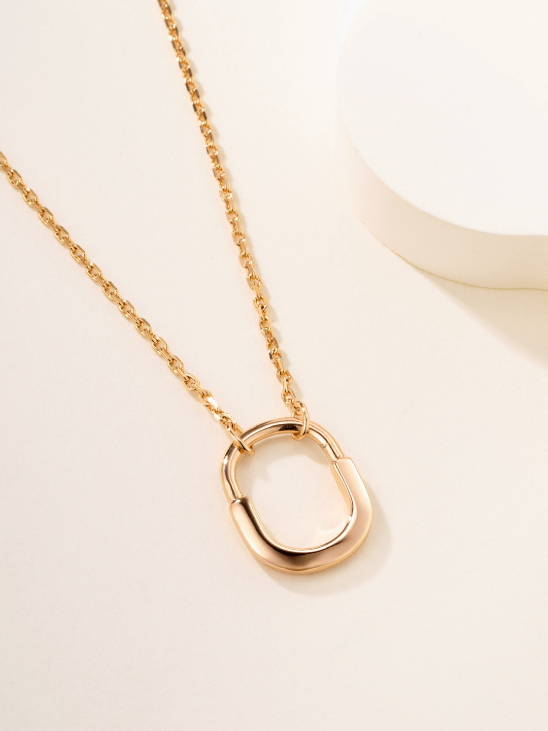 ティファニー「Tiffany & Co.」T Lock セミダイヤネックレス スモール バイカラーゴールド