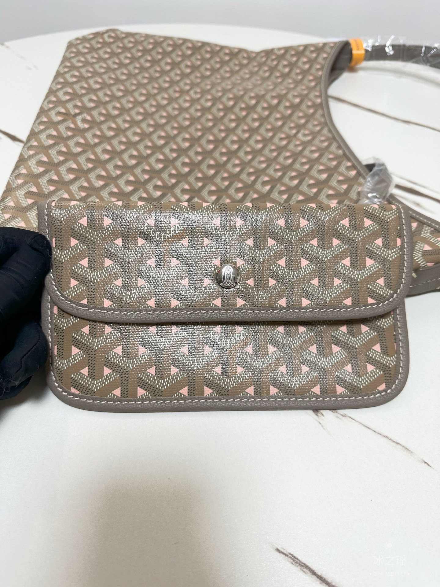 ゴヤール「Goyard」Boheme Hobo 170th Anniversary Khaki Pink ショルダーバッグ