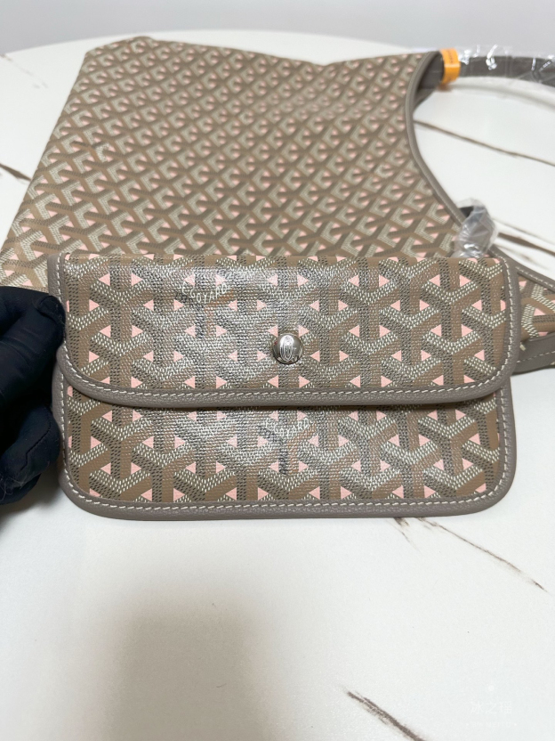 ゴヤール「Goyard」Boheme Hobo 170th Anniversary Khaki Pink ショルダーバッグ