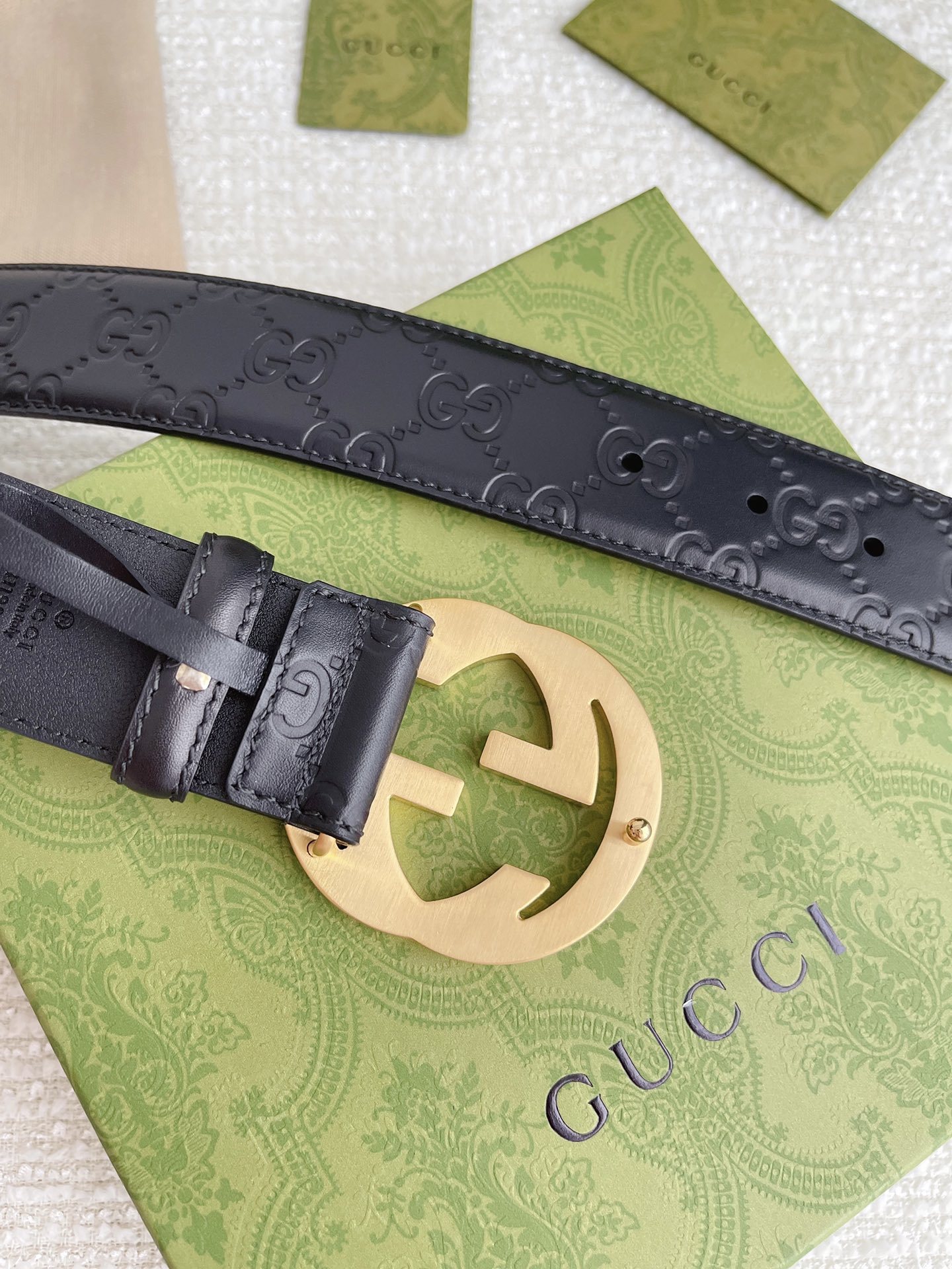 【在庫新登場】Gucci イタリアンテイストベルト「全長約 100cm」