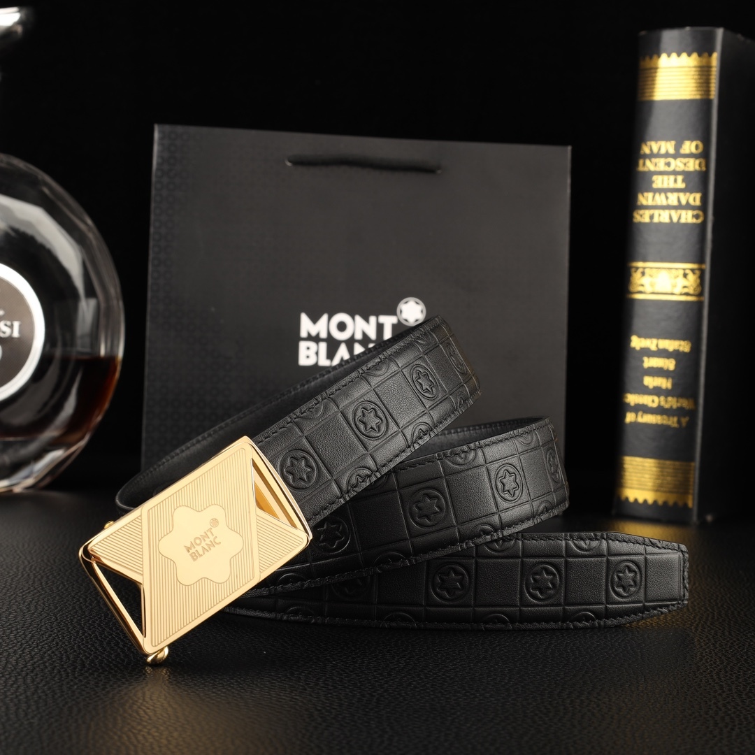 【厳選在庫】Montblanc ビジネスマン正装ベルト「全長約 100cm」