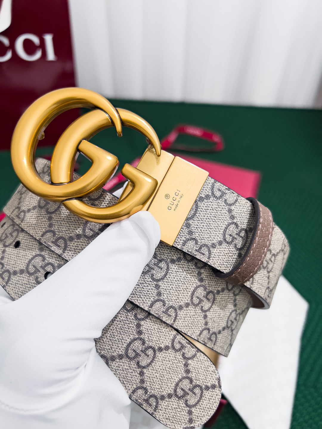 【在庫新登場】Gucci イタリアンテイストベルト「全長約 100cm」