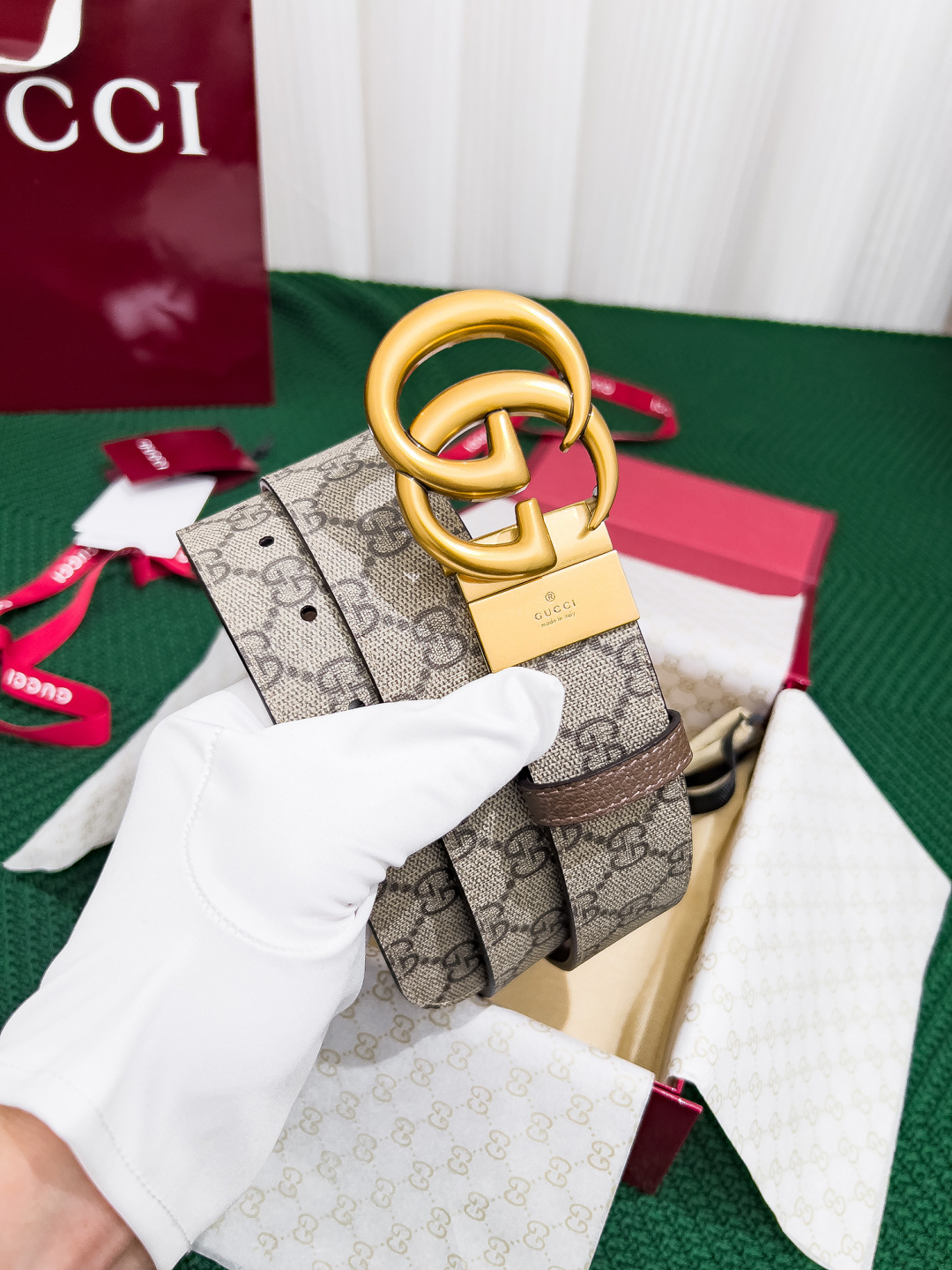 【在庫新登場】Gucci イタリアンテイストベルト「全長約 100cm」