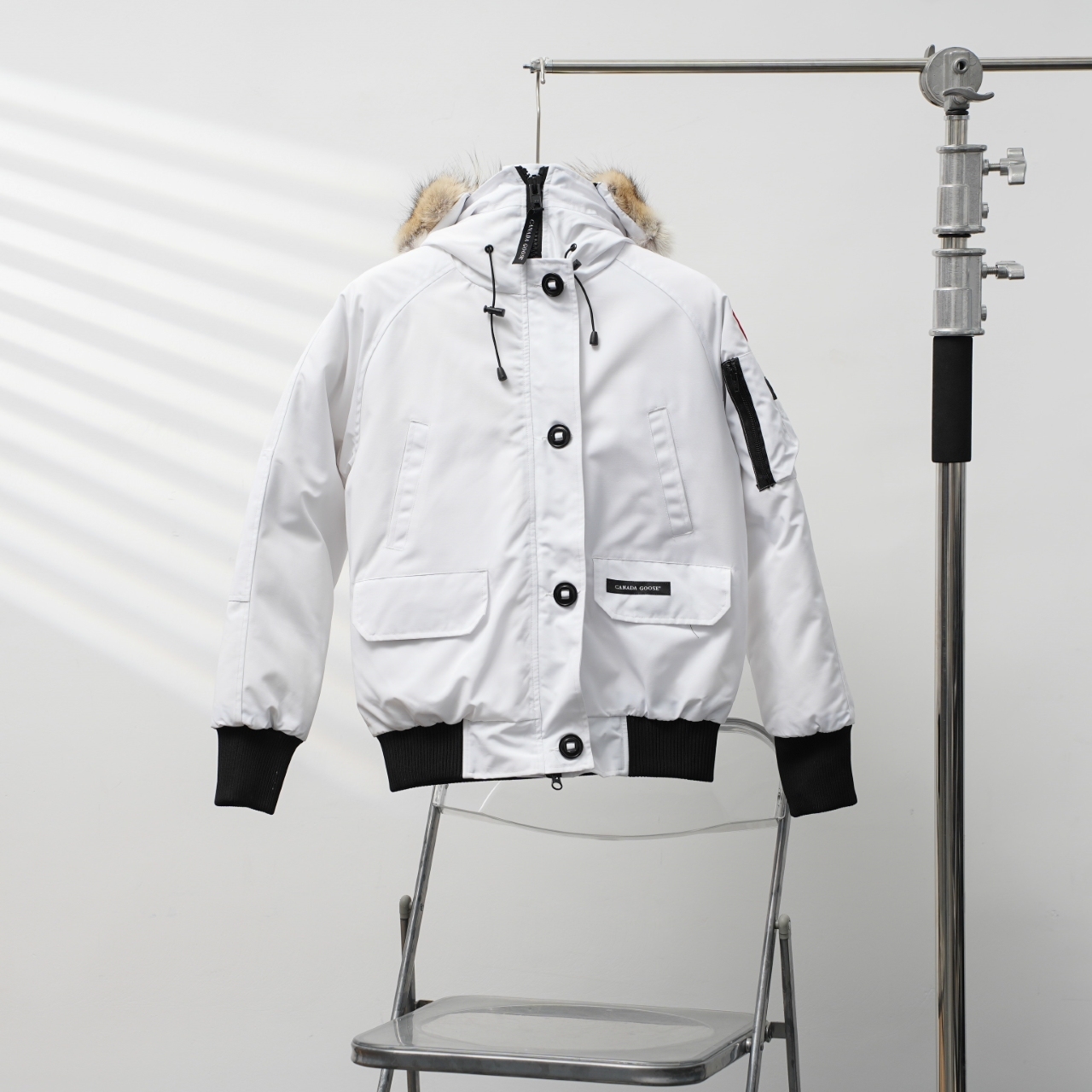 カナダグース フード付きファー付きダウンジャケット 男女兼用