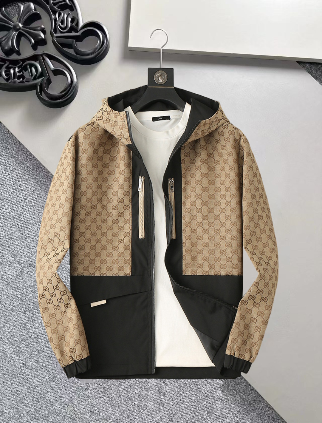 グッチ「Gucci 」秋冬新作メンズフード付きジャケット