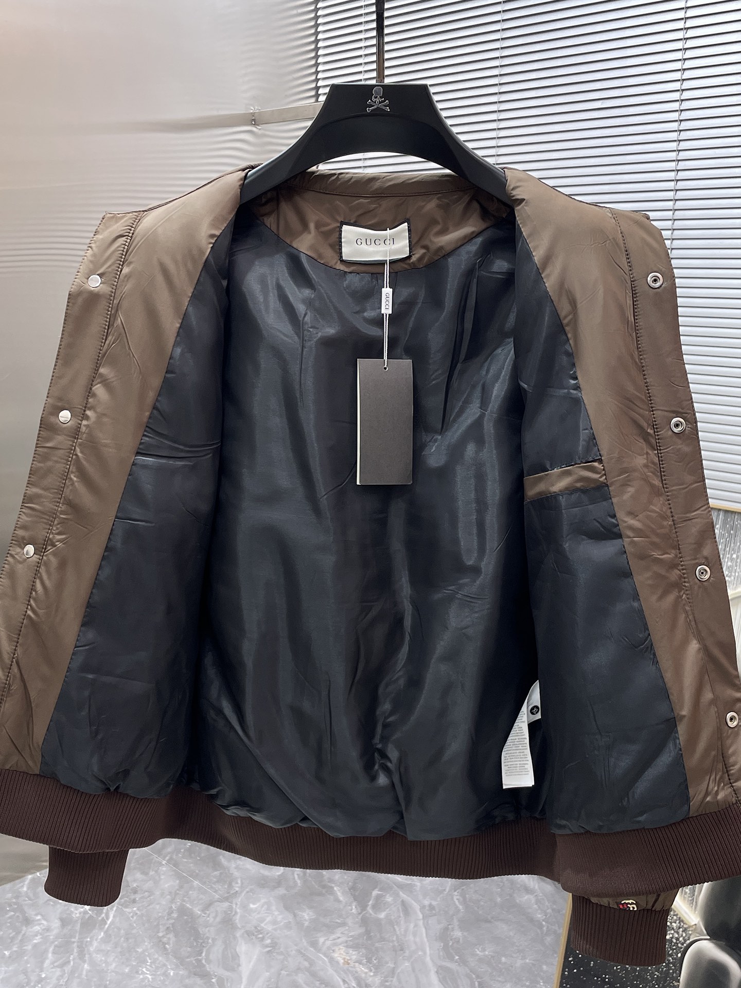 グッチ「Gucci」秋冬ラペル付きコットンジャケット