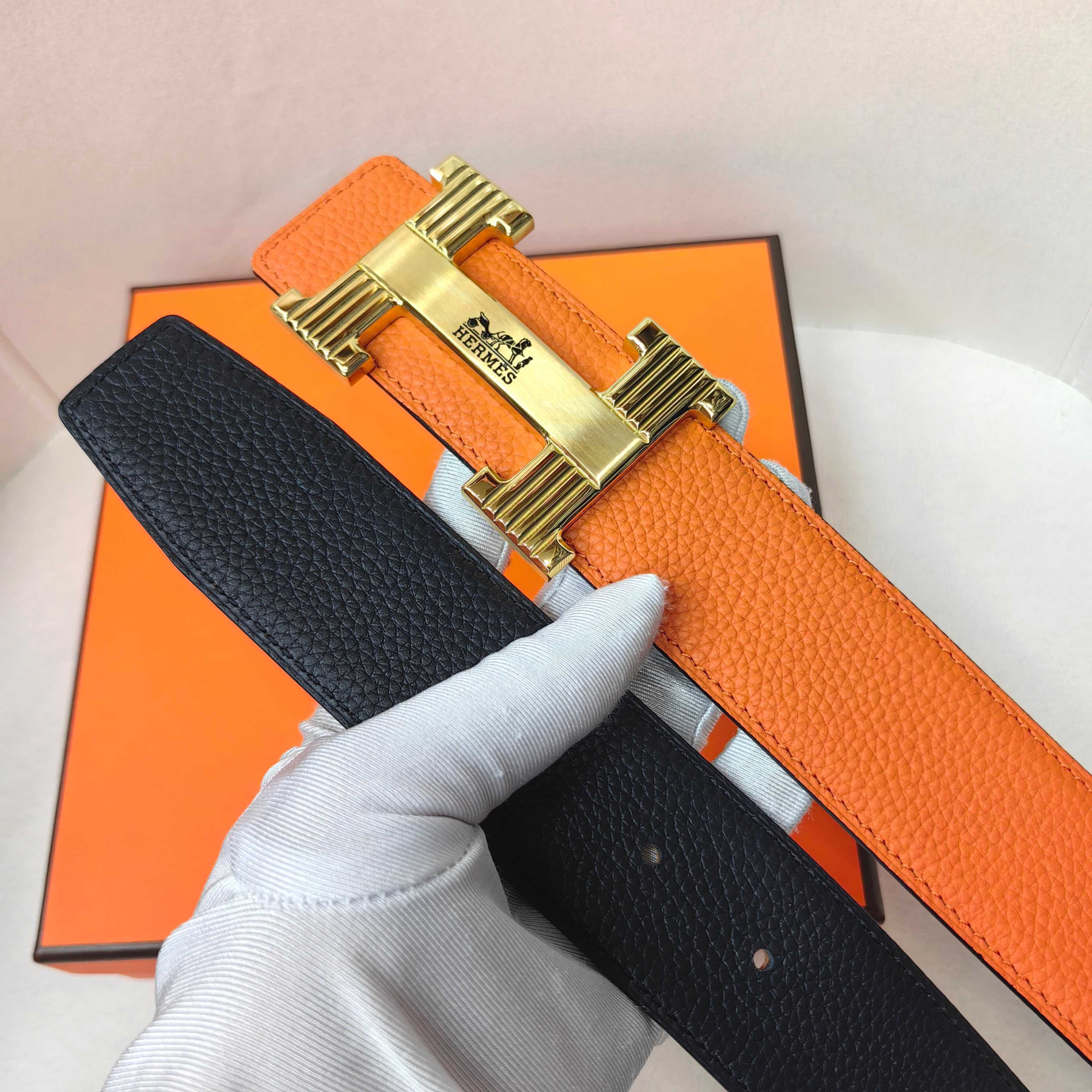 【限定入荷】Hermès フレンチ紳士ベルト「全長約 100cm」