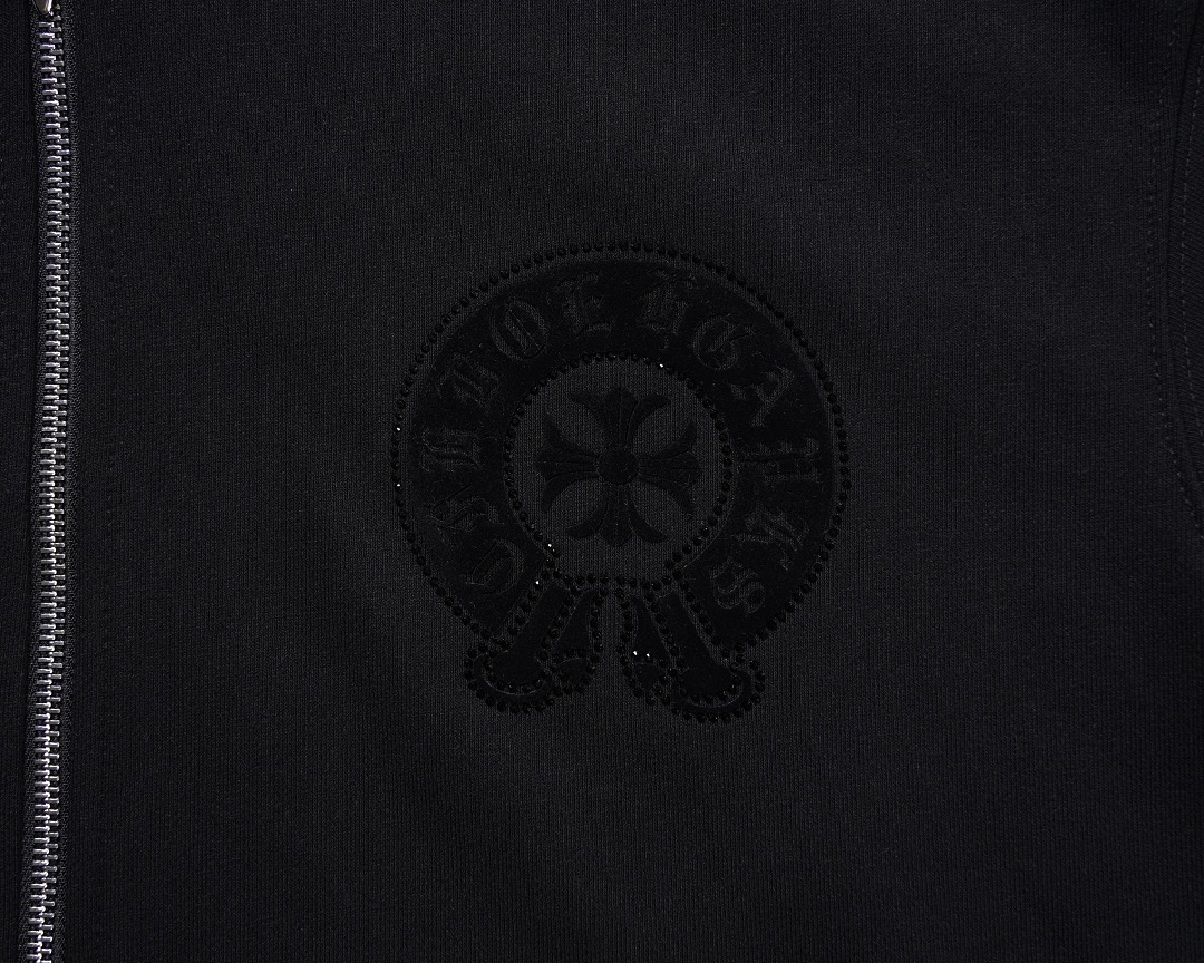 クロムハーツ「Chrome Hearts」秋冬ロングスリーブ ジップアップフーディ - ユニセックス