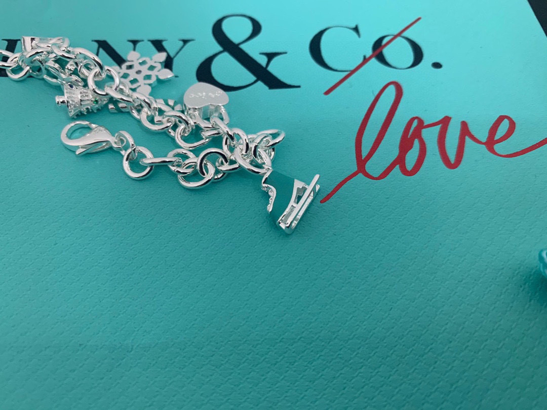 ティファニー「Tiffany & Co.」ポリッシュドシルバーリンク ブレスレット