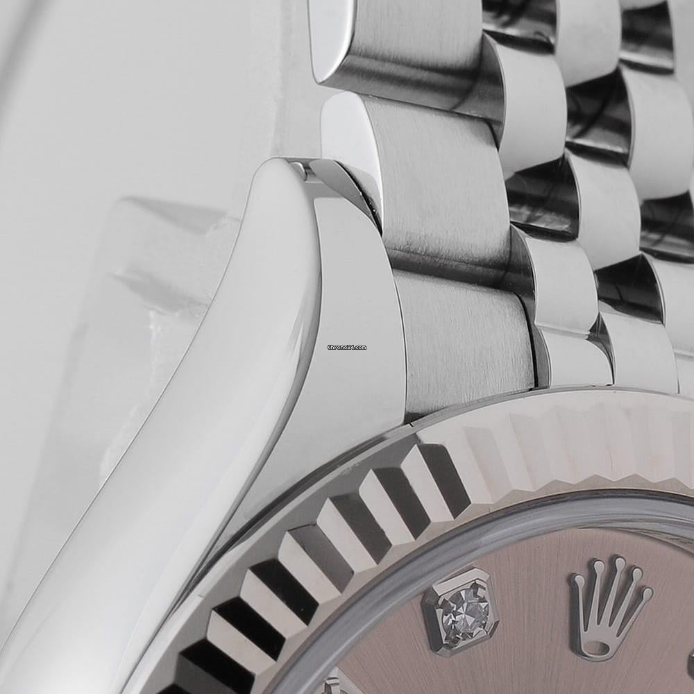 ロレックス「Rolex」レディ デイトジャスト 28 mm ピンクダイアル