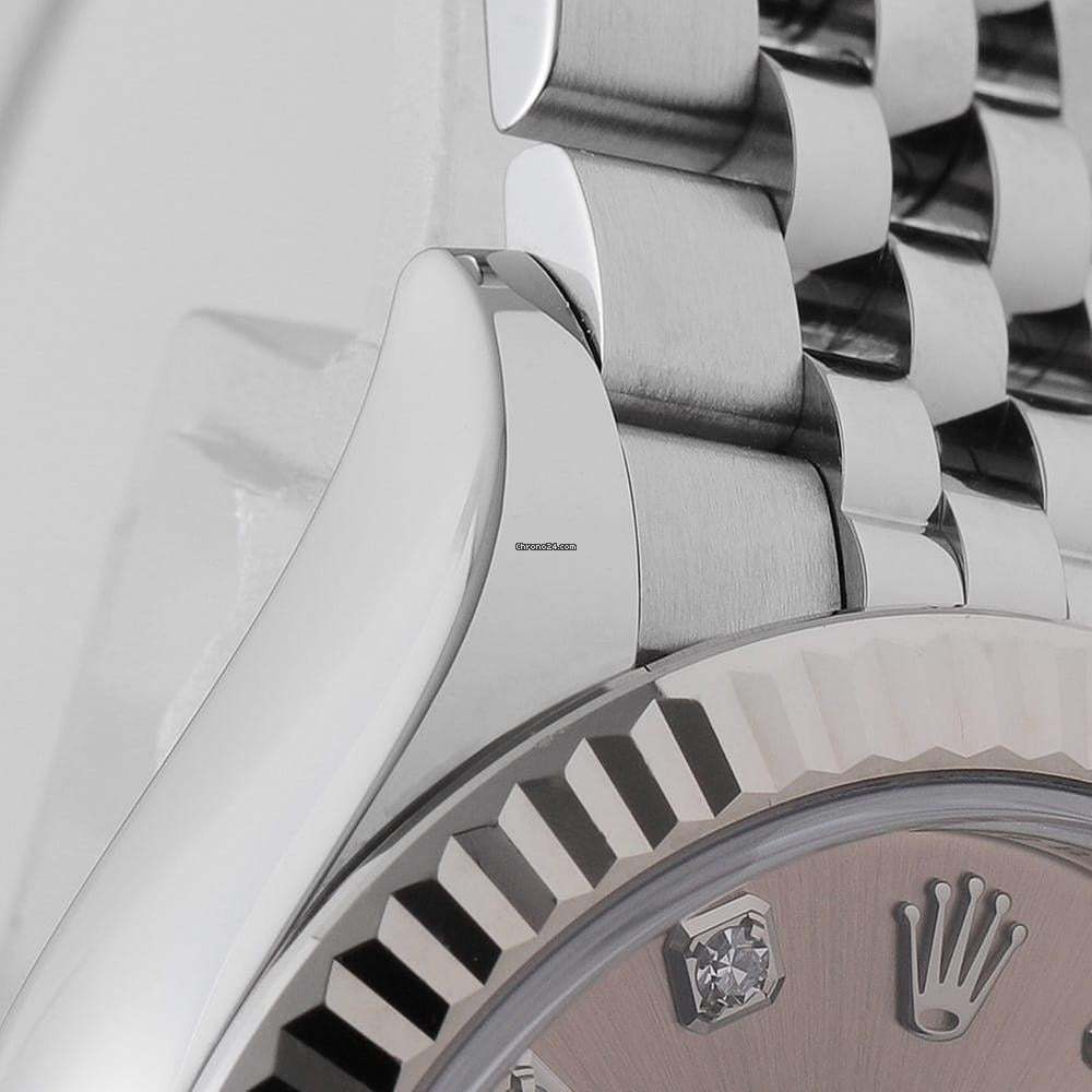 ロレックス「Rolex」レディ デイトジャスト 28 mm ピンクダイアル