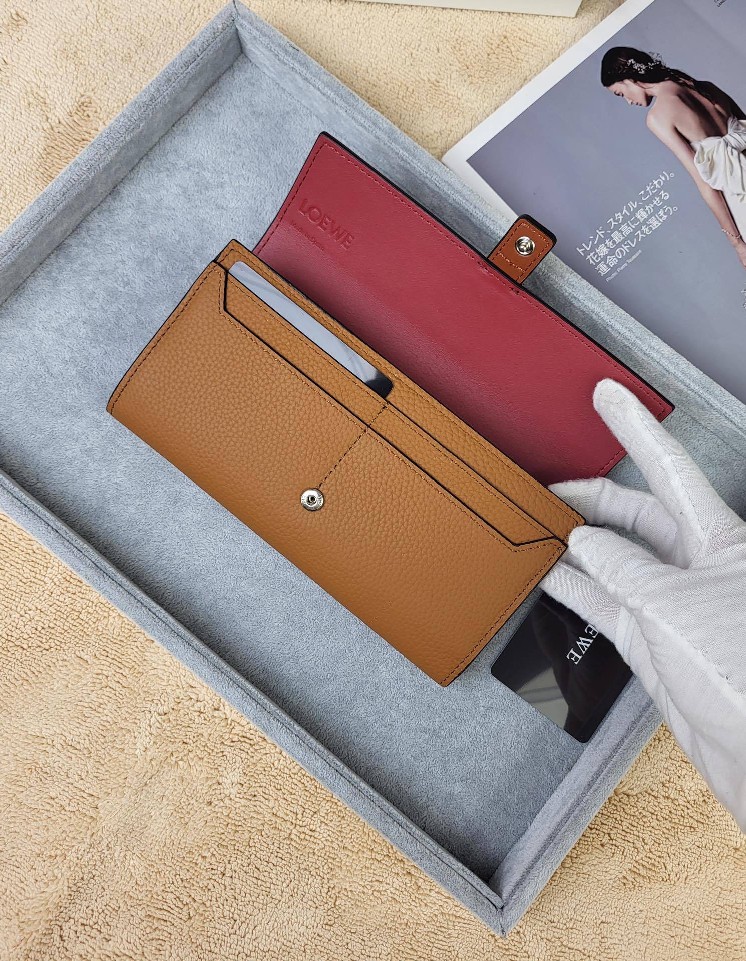 ロエベ「LOEWE」アナグラム コンティネンタル ウォレット 6色