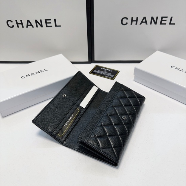 シャネル「Chanel」 ラムスキン フラップ ウォレット 財布
