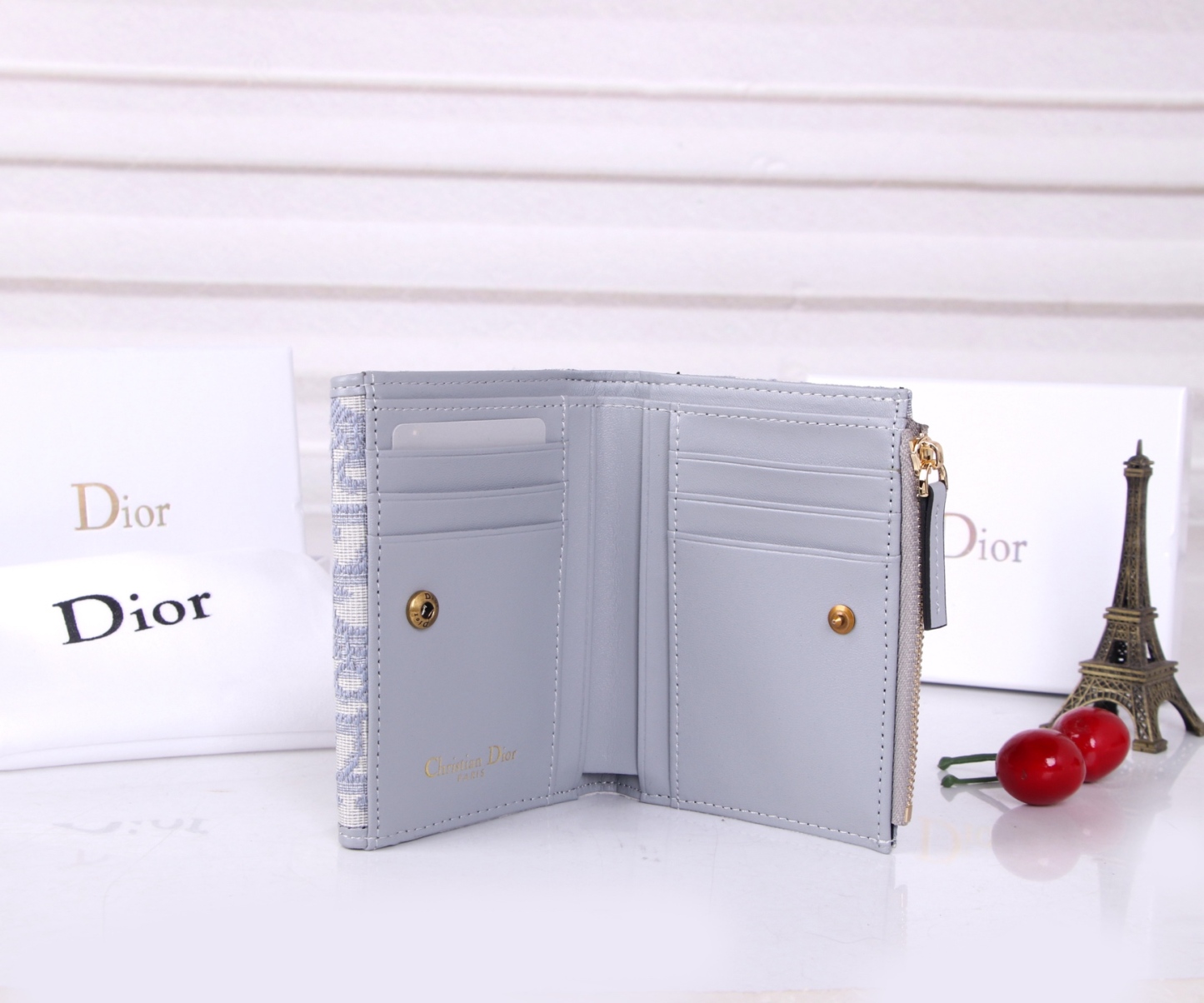 ディオール「Dior」Oblique 帆布ショートウォレット 限定デザイン